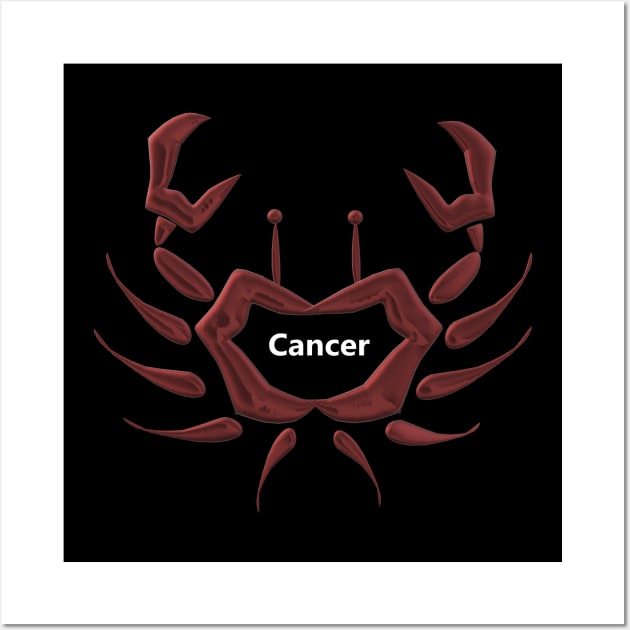 Cancer Crab Wall Art by Uberhunt Un-unique designs